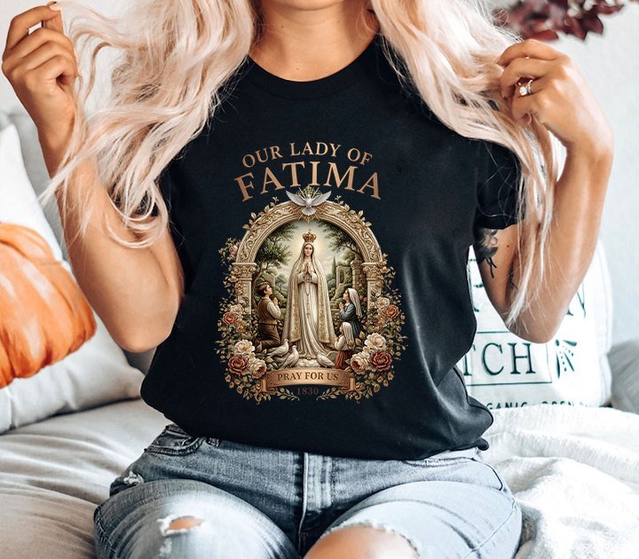 Christliches Shirt Our Lady of Fatima