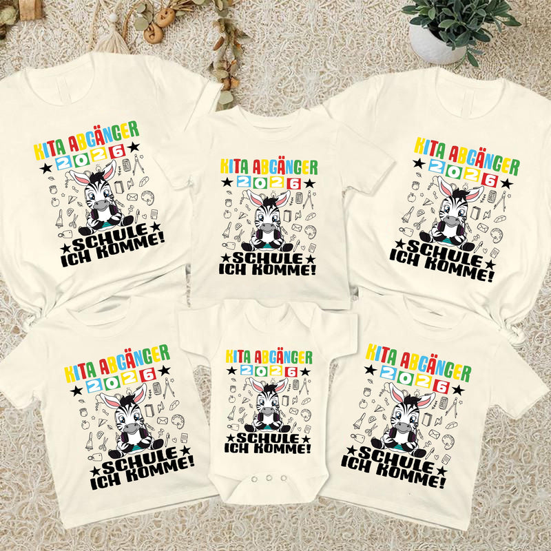 Kita-Abgänger-Shirt 2026 „Schule ich komme!“