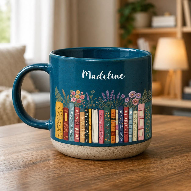 Personalisierte Bücher-Tasse mit Namen