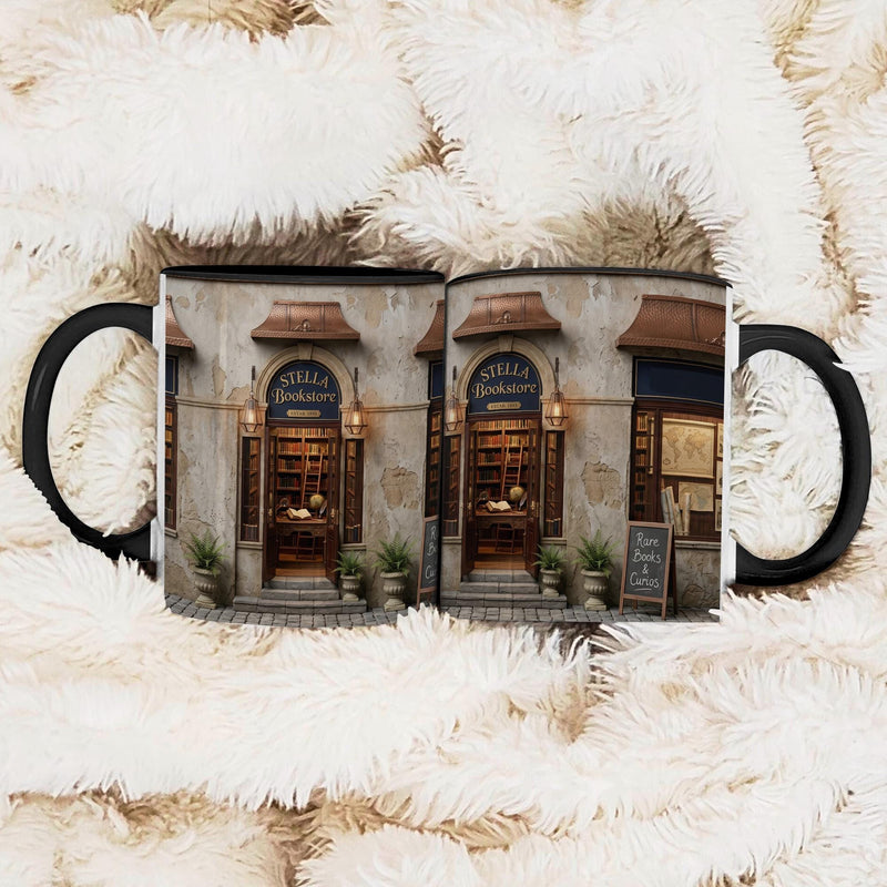 Buchladen-Tasse mit Namen