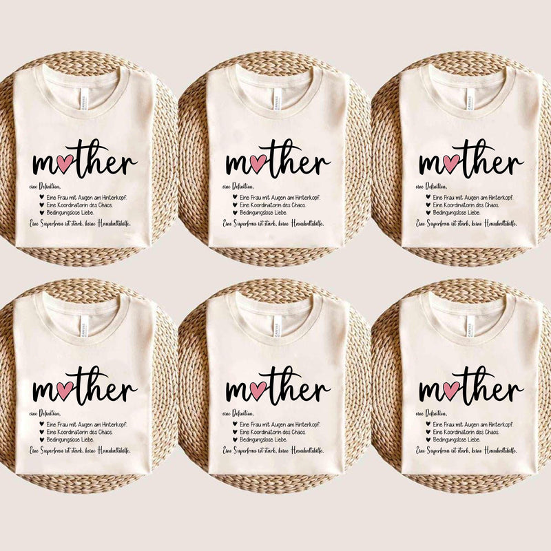 Mama-Spruch-Shirt „mother – eine Definition“
