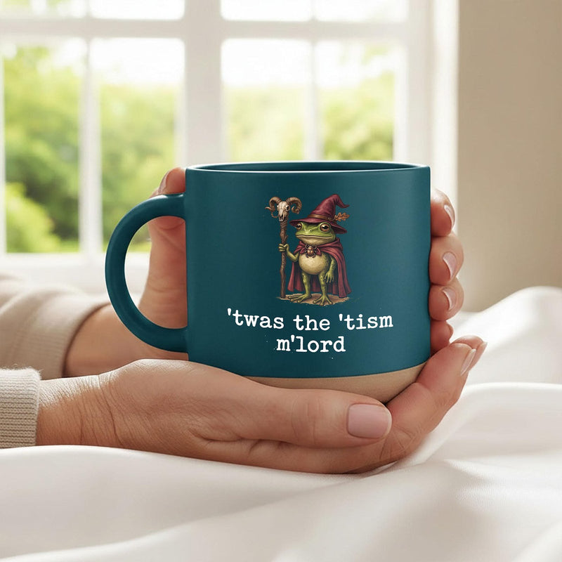 Frosch Tasse „'twas the 'tism m'lord“