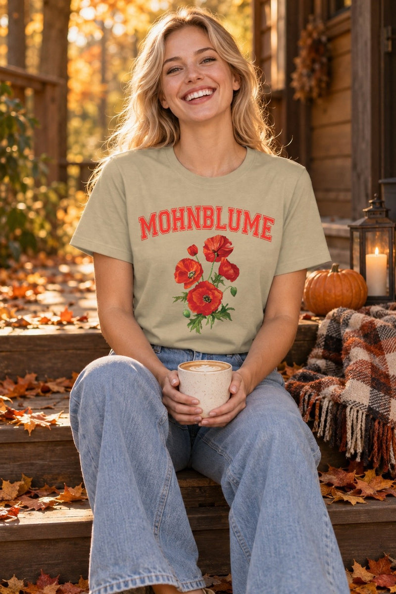 Blumen Shirt „Mohnblume“