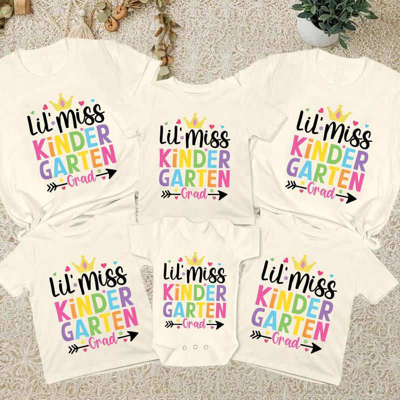 Kita-Abschluss Shirt Mädchen „Lil’ Miss Kindergarten Grad“