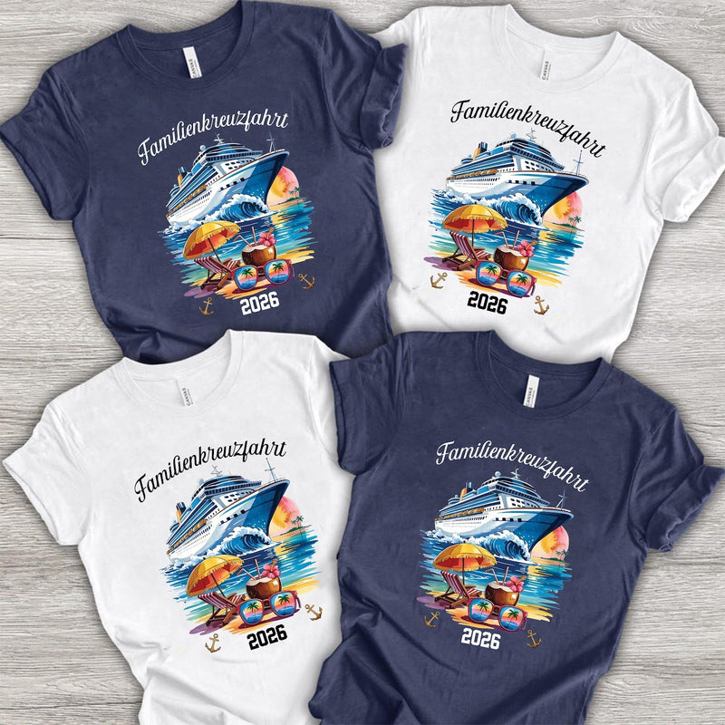 Familienkreuzfahrt T-Shirt mit Wunschjahr