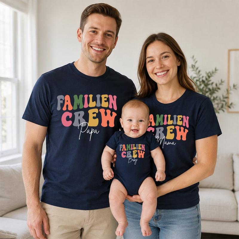 Familien Crew T-Shirt personalisiert
