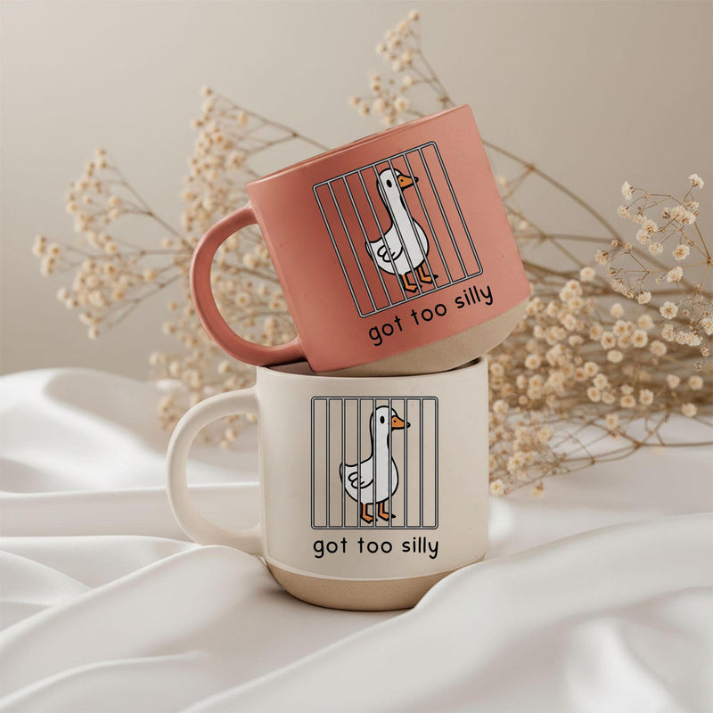 Lustige Gänse-Tasse „Got Too Silly“