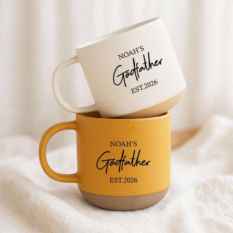 Personalisierte Paten-Tasse mit Namen und Jahr
