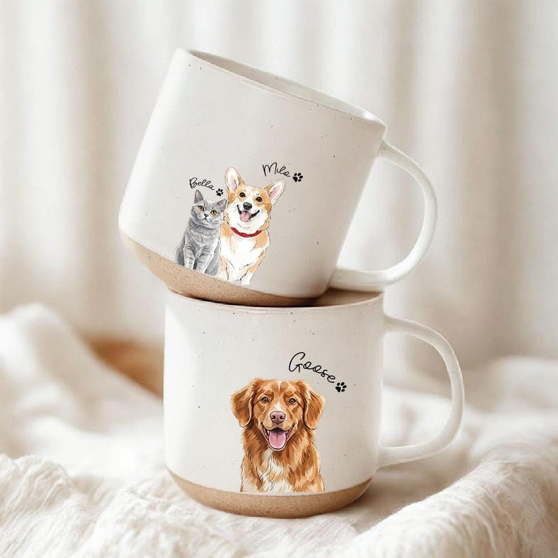 Haustier-Tasse mit Foto und Namen
