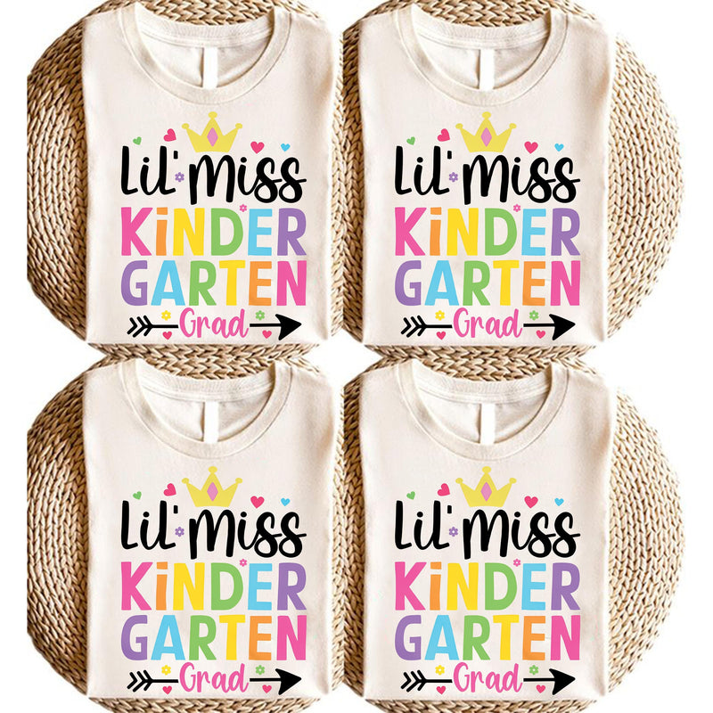 Kita-Abschluss Shirt Mädchen „Lil’ Miss Kindergarten Grad“