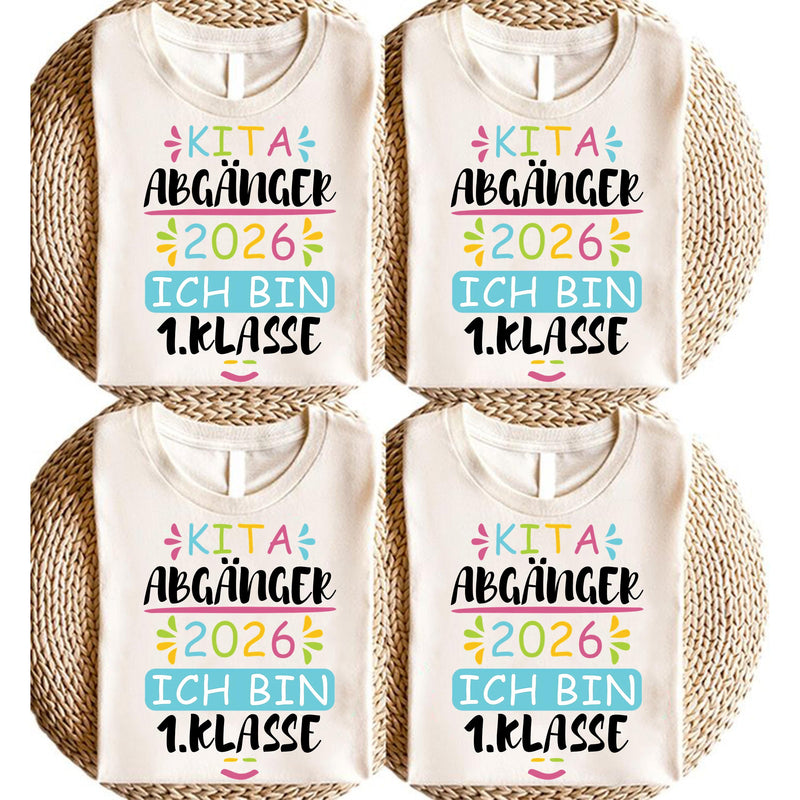 Kita-Abgänger-Shirt 2026 „Ich bin 1. Klasse“