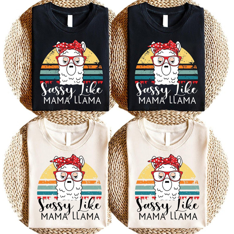 Familienshirt „Sassy like Mama Llama“