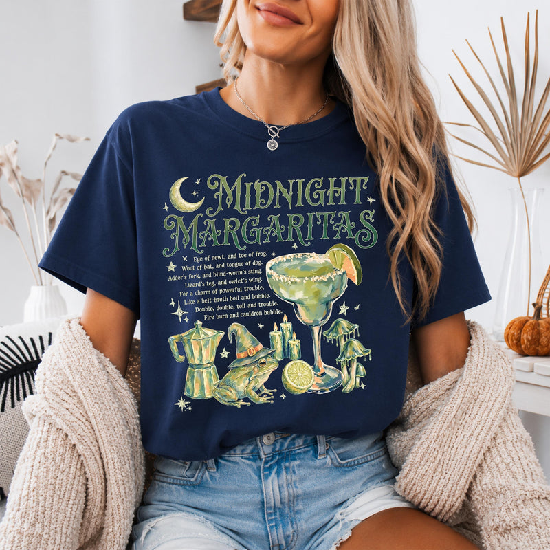Hexen-Frosch Halloween-Shirt „Midnight Margaritas“