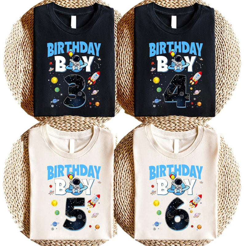 Geburtstagsshirt Kinder Astronaut „Birthday Boy“