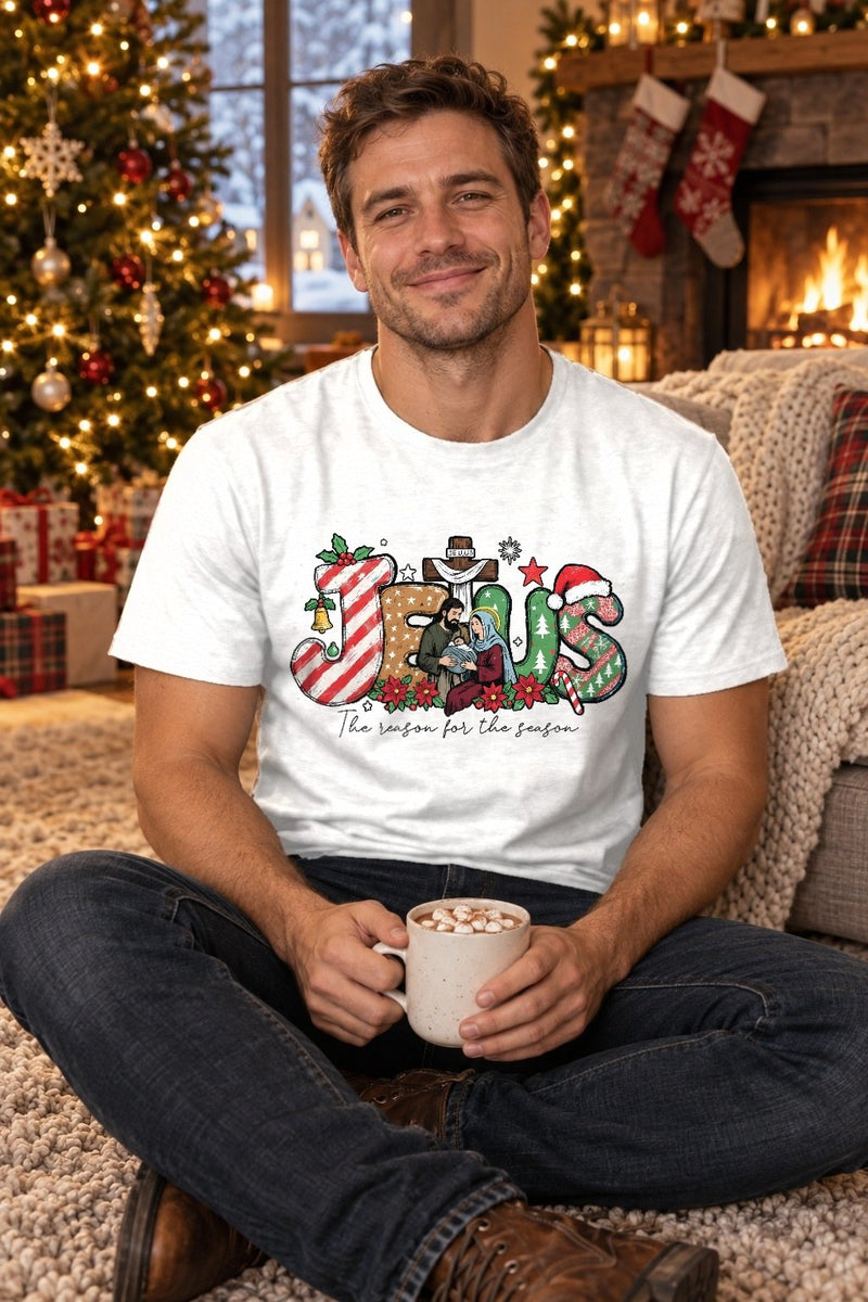 Christlicher Weihnachtspullover „Jesus – The reason for the season“