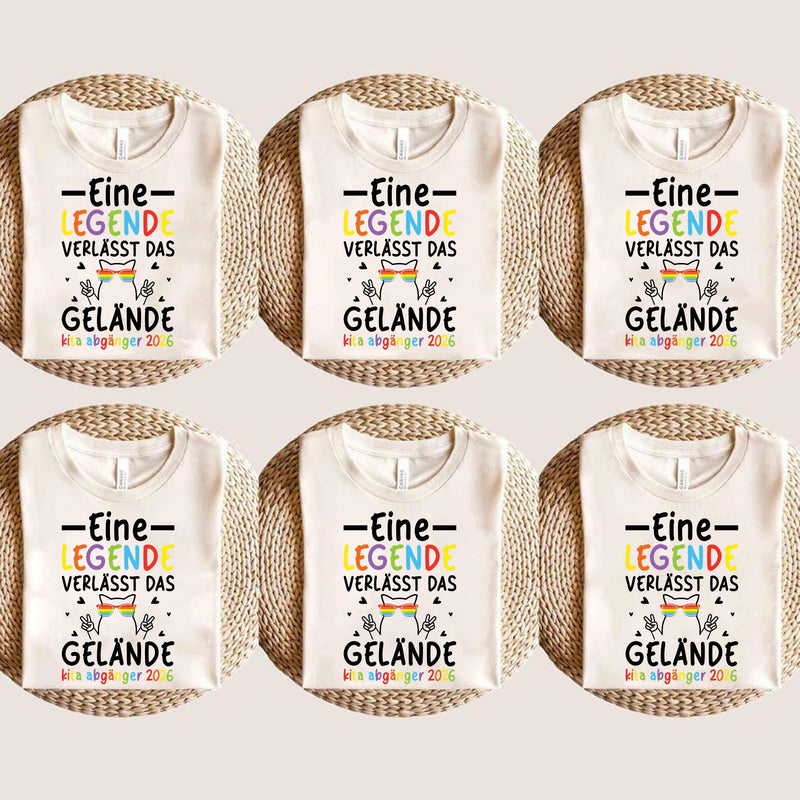 Kita-Abgänger-Shirt „Eine Legende verlässt das Gelände“