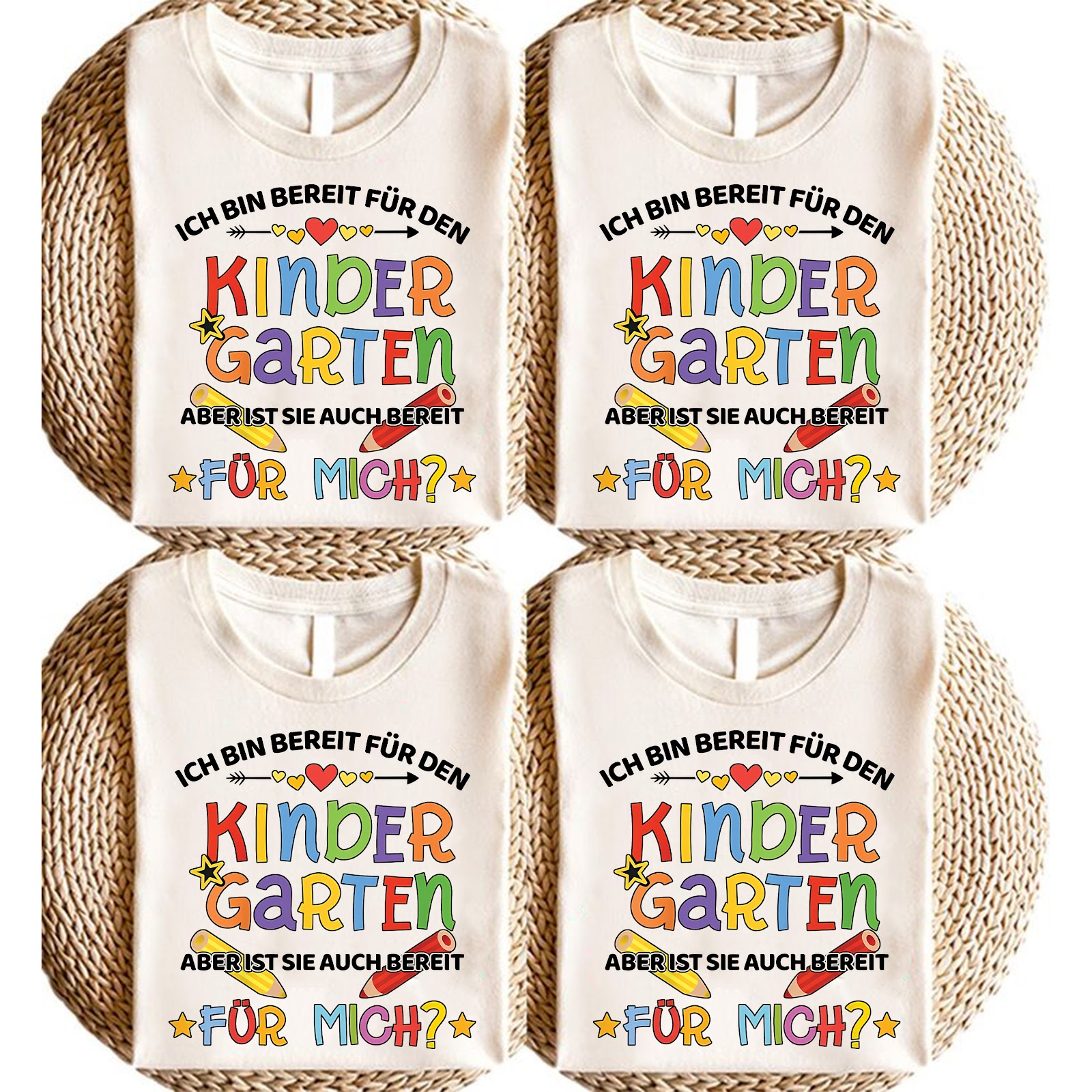 Einschulung T-Shirt „Ich bin bereit für den Kindergarten“
