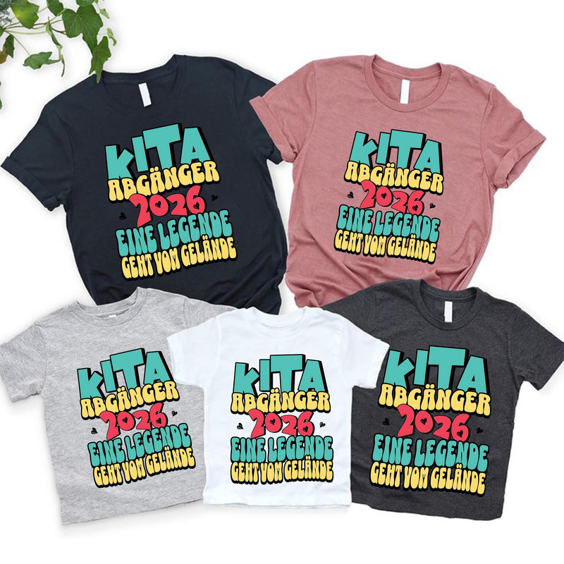 Kita-Abgänger-Shirt 2026 „Eine Legende geht vom Gelände“