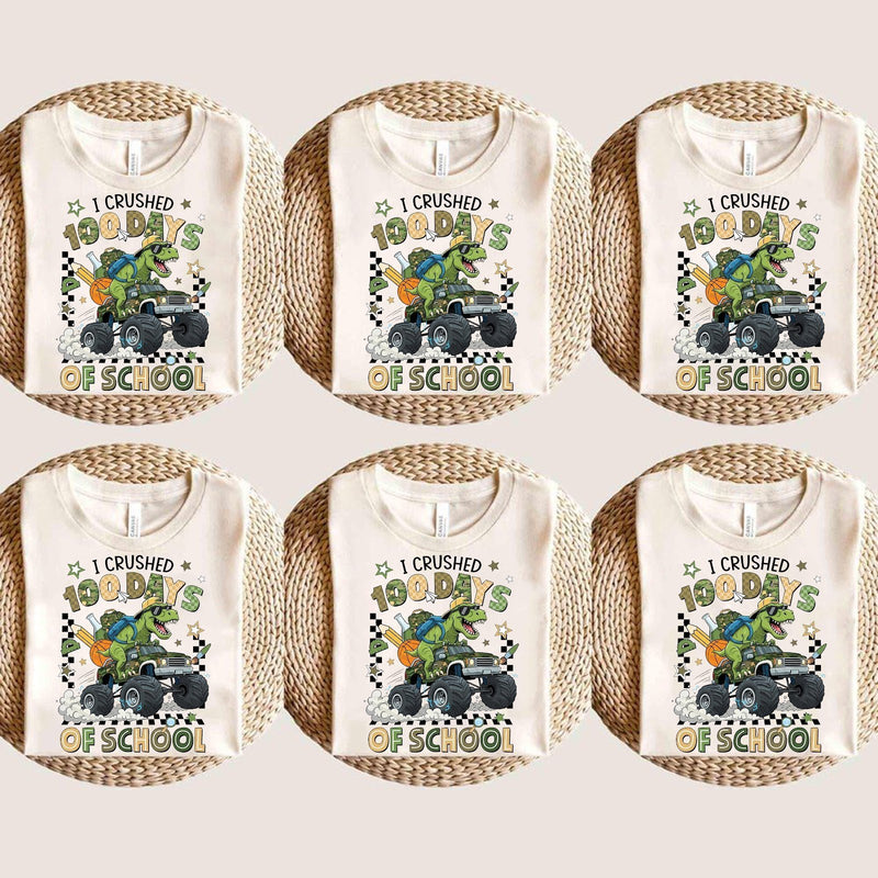 T-Rex T-Shirt „I Crushed 100 Days of School“