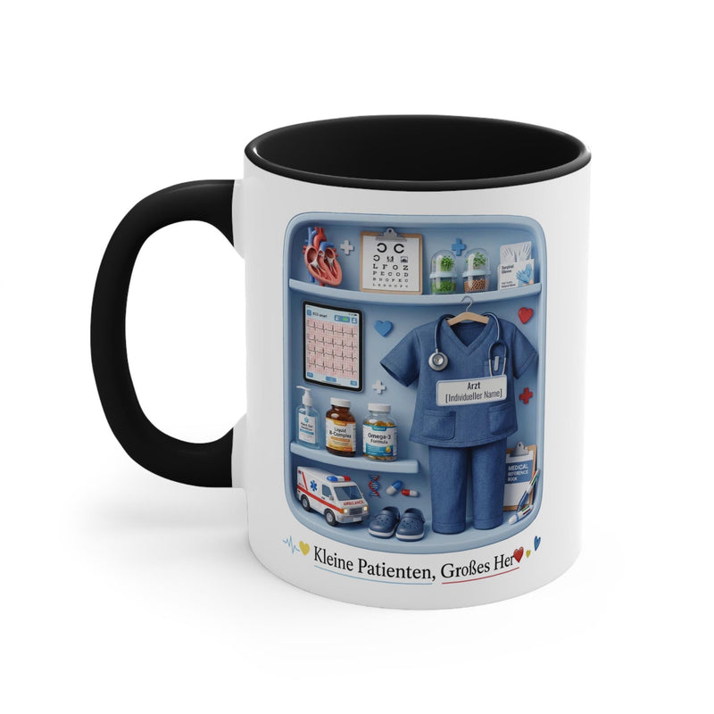 Personalisierte Kinderarzt-Tasse mit Namen