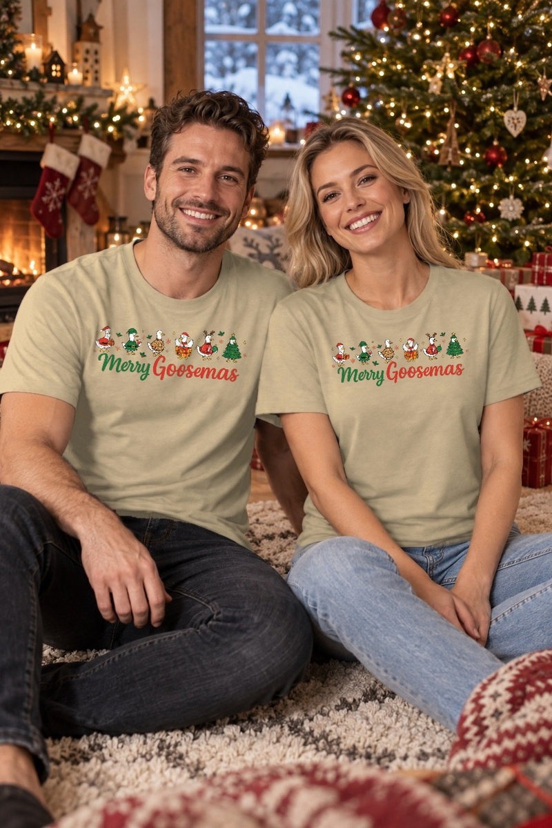 Gänse Weihnachtspullover „Merry Goosemas“