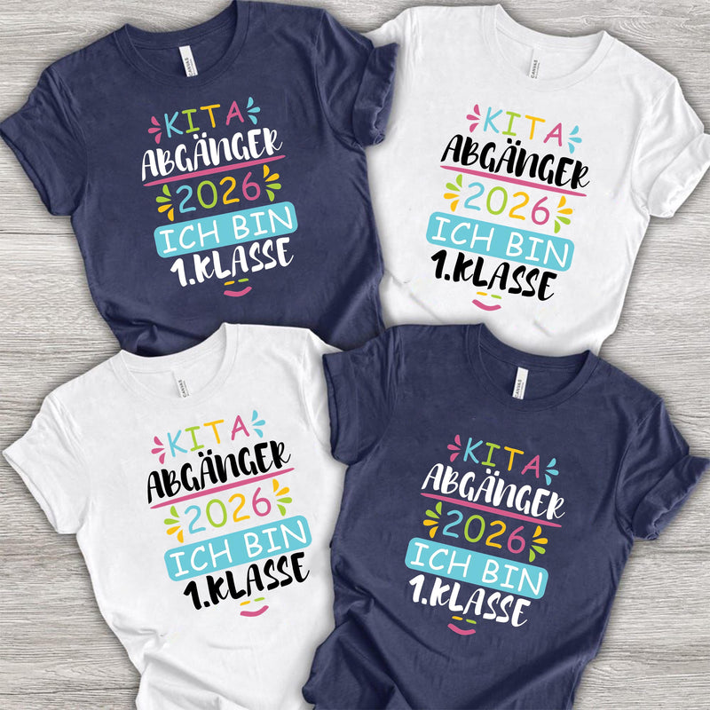 Kita-Abgänger-Shirt 2026 „Ich bin 1. Klasse“
