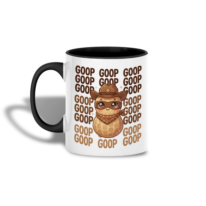 Lustige Erdnuss-Tasse „GOOP“