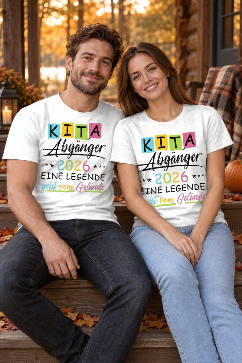 Kita Abgänger 2026 Shirt „Eine Legende geht vom Gelände“