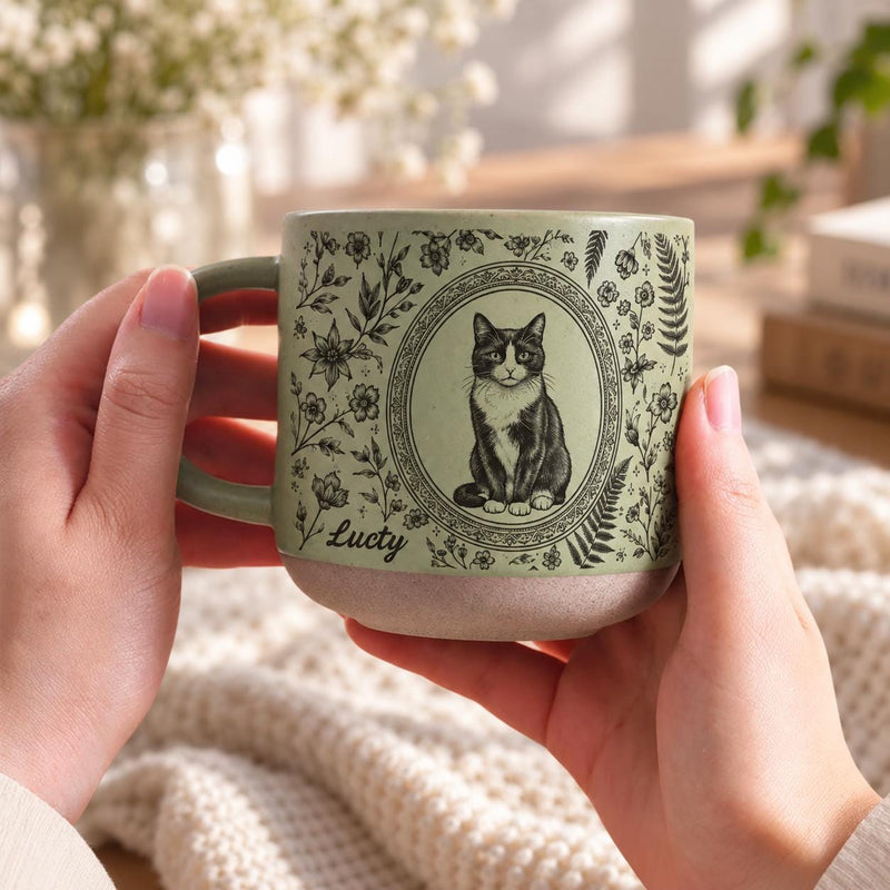 Personalisierte Haustier-Tasse mit Porträt nach Foto und Namen