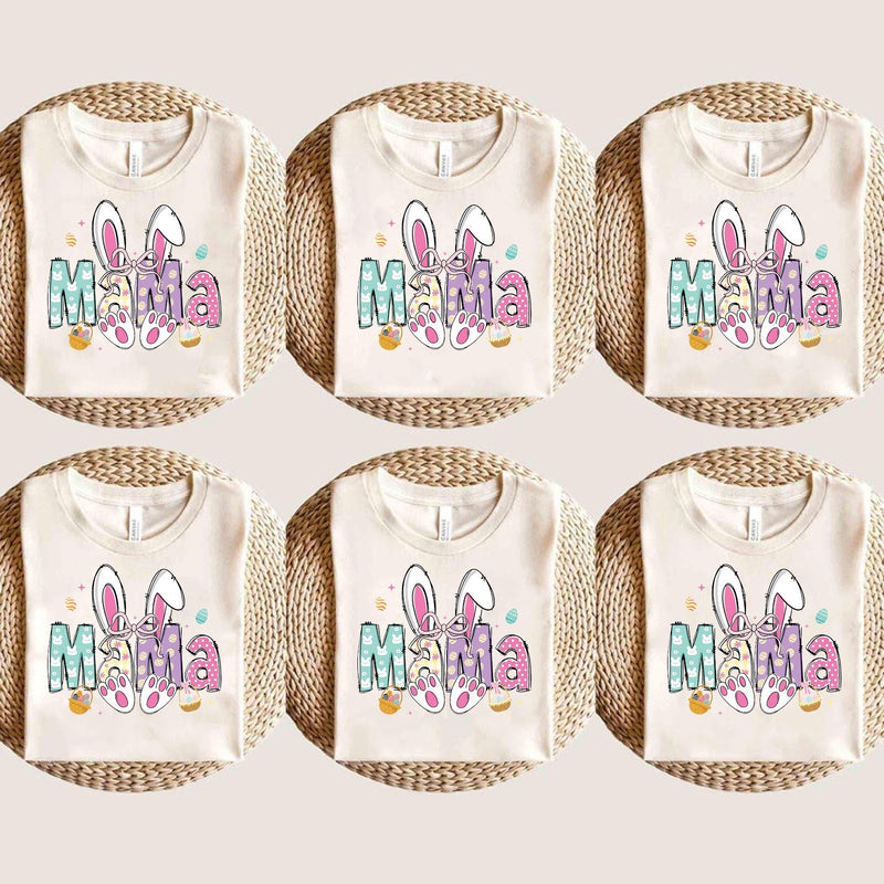 Familien Oster T-Shirt „Mama“ und „Mini“ mit Hasenohren