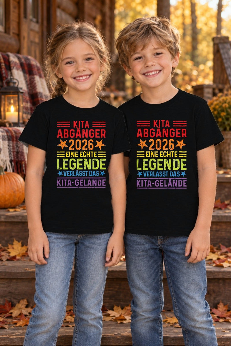Kita-Abgänger-Shirt 2026 „Eine echte Legende verlässt das Kita-Gelände“