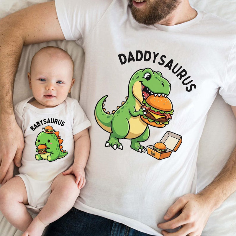 Vatertag Shirt „Daddysaurus“ & „Babysaurus“