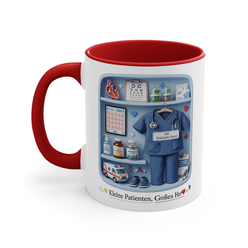 Personalisierte Kinderarzt-Tasse mit Namen
