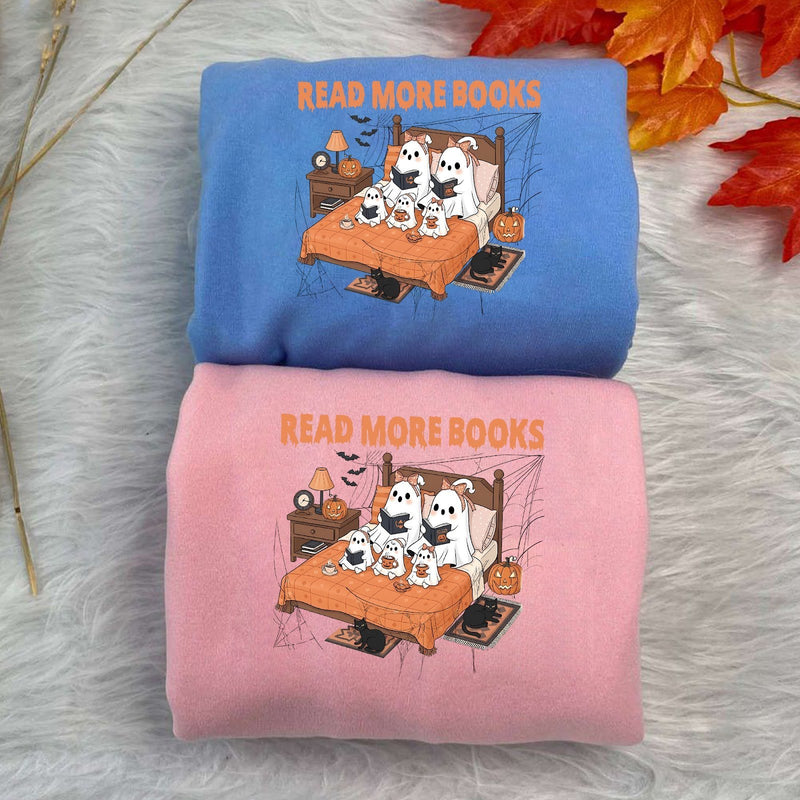 Halloween Pullover Bücher „Read More Books“