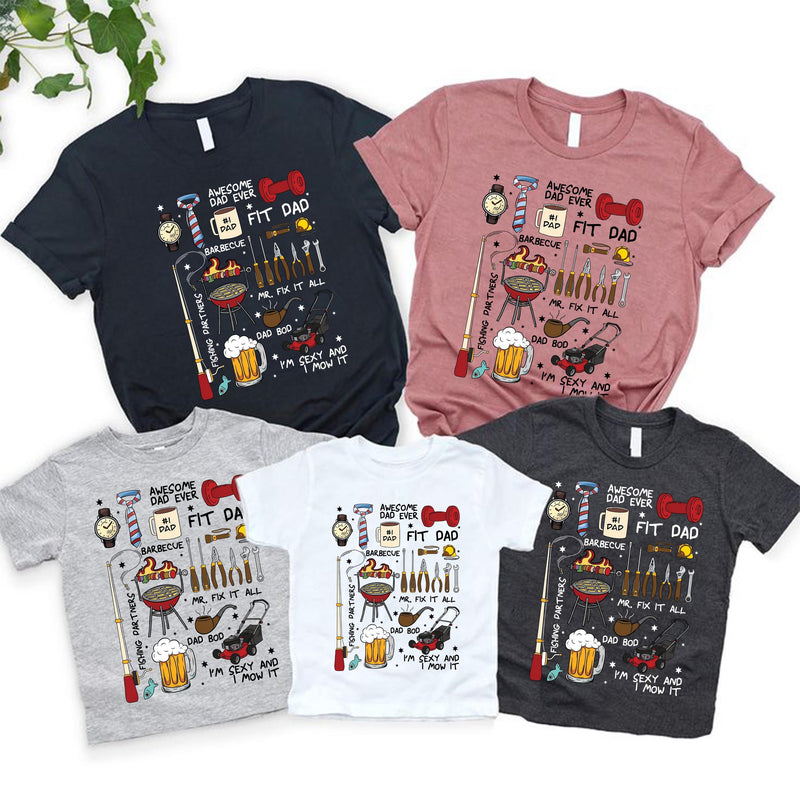 Lustiges Papa-Shirt „Awesome Dad Ever“