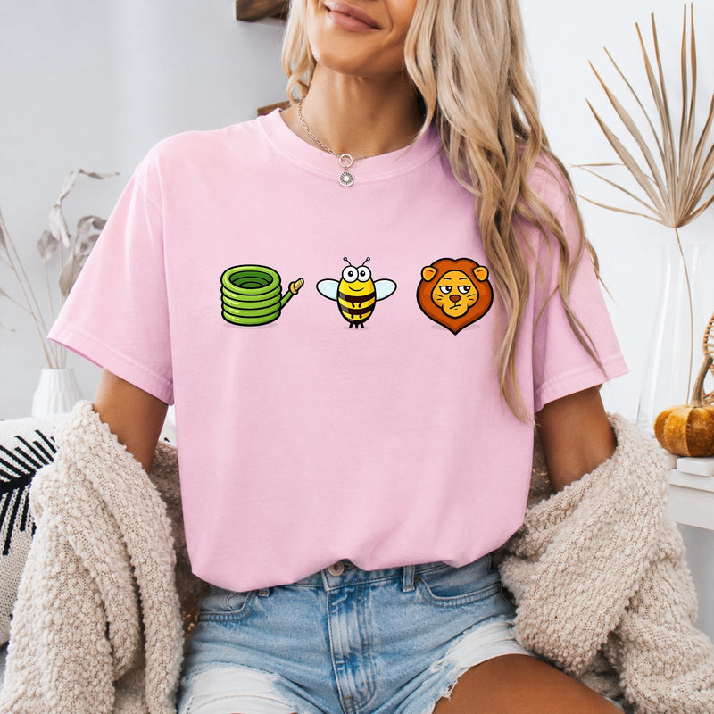 Lustiges Bilderrätsel T-Shirt „Hose Bee Lion“