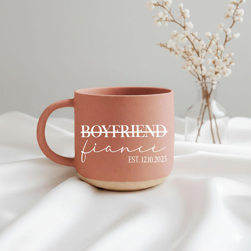 Verlobungsgeschenk Tasse mit Datum