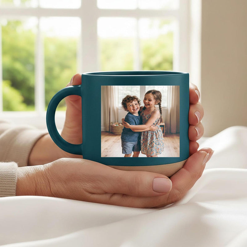 Personalisierte Bonus-Papa-Tasse mit Foto und Namen