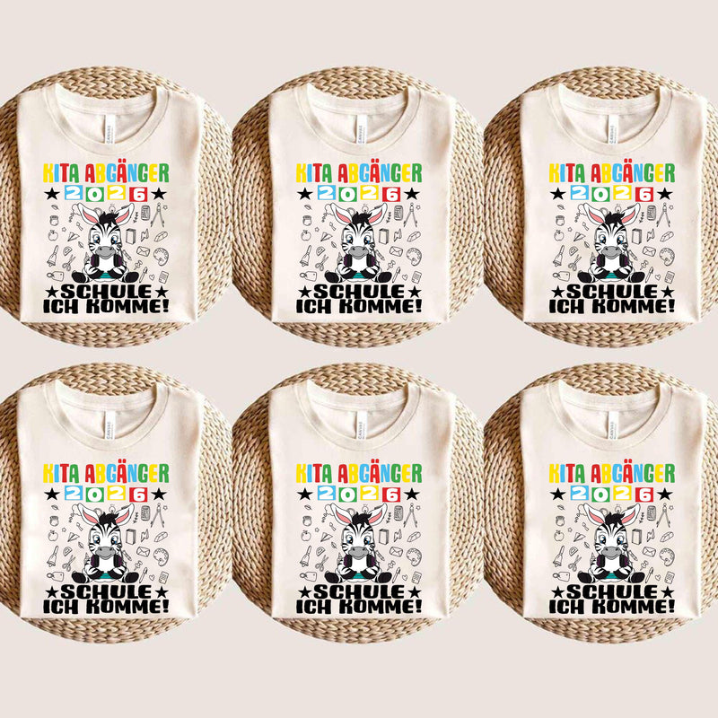 Kita-Abgänger-Shirt 2026 „Schule ich komme!“