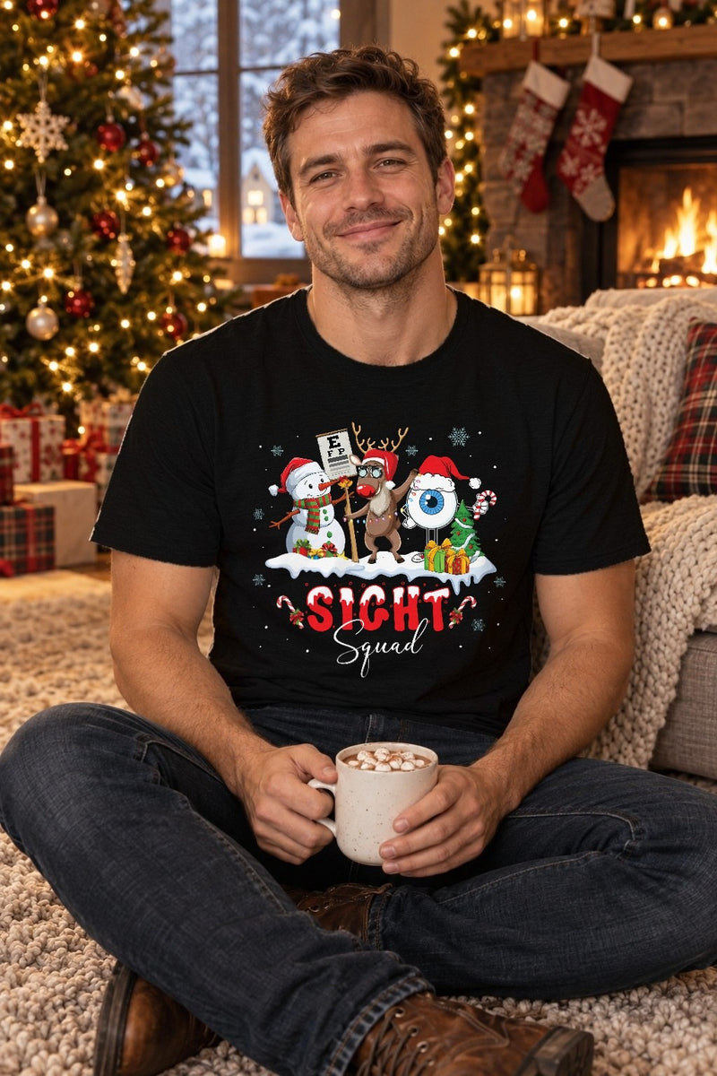 Weihnachtspullover Optiker „Sight Squad“