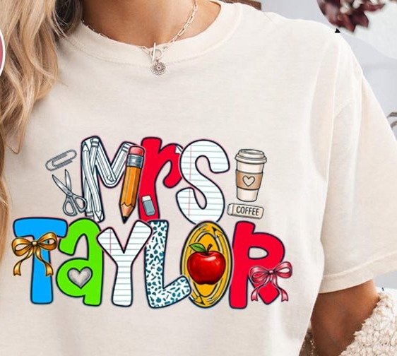 Lehrerin T-Shirt mit Namen