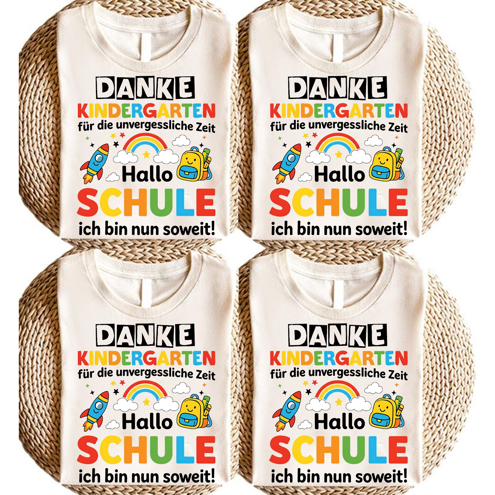 Einschulung T-Shirt „Danke Kindergarten“