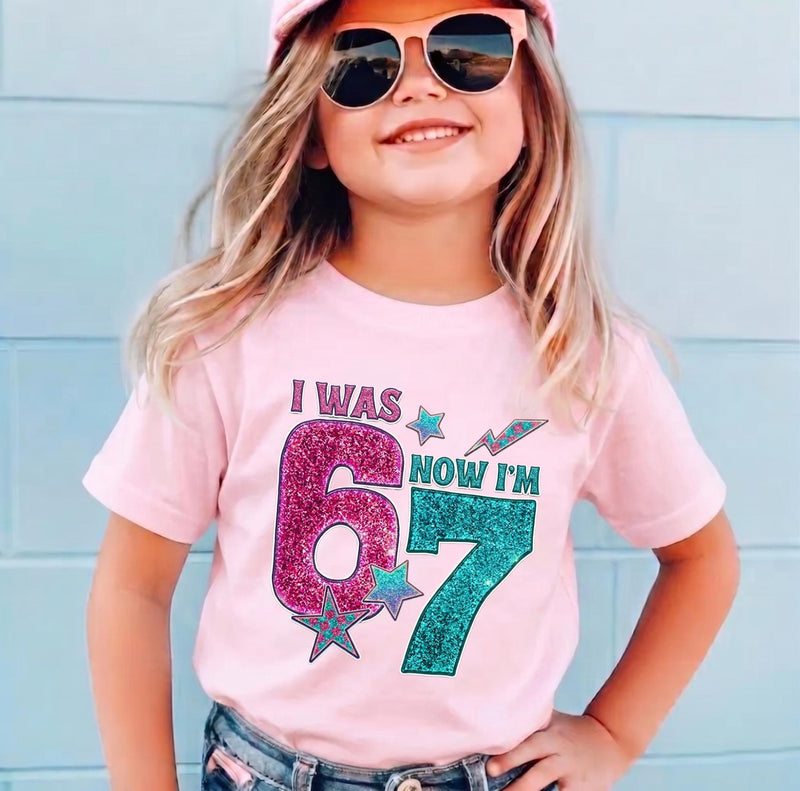 Geburtstagsshirt für Mädchen mit Alter