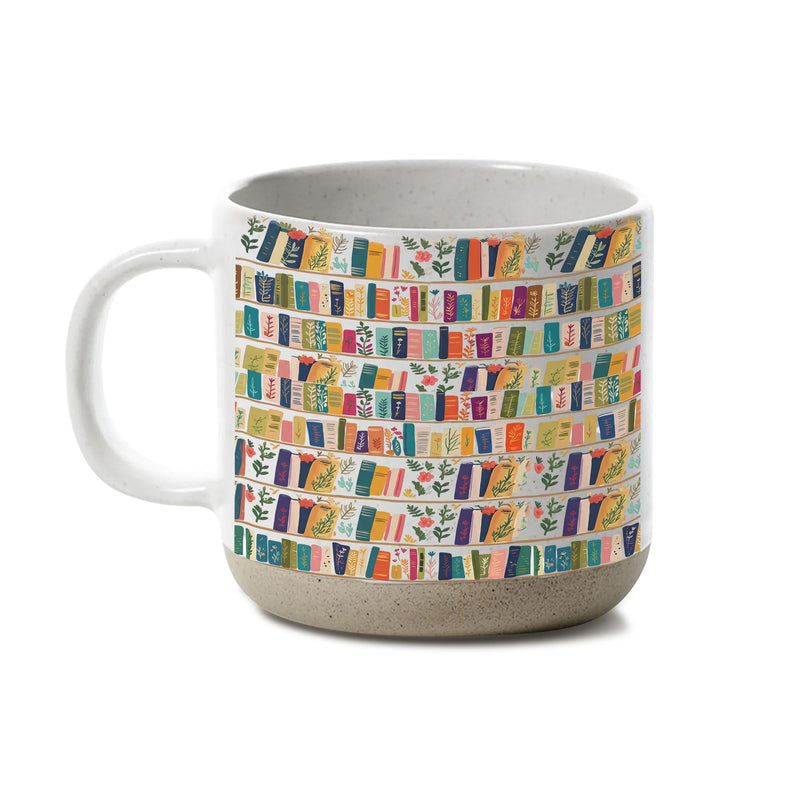 Bücherregal-Tasse im Vintage-Stil
