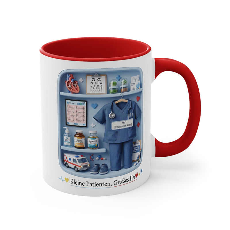 Personalisierte Kinderarzt-Tasse mit Namen