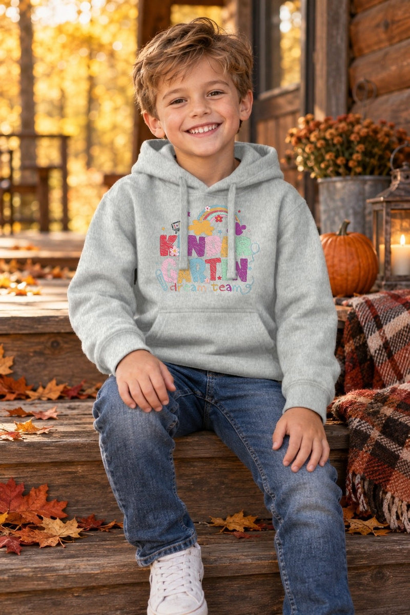 Kindergarten-Dream-Team-Shirt mit Regenbogen