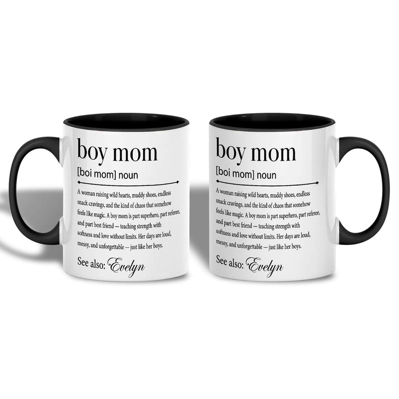 Boy Mom Tasse mit Namen