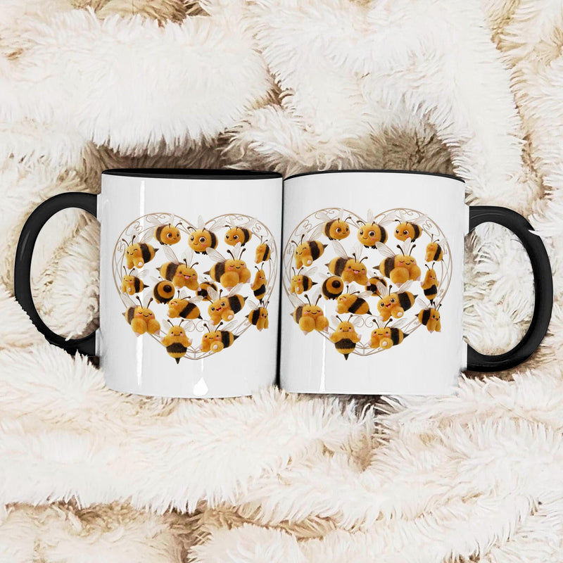 Lustige Bienen-Tasse „Boobees“