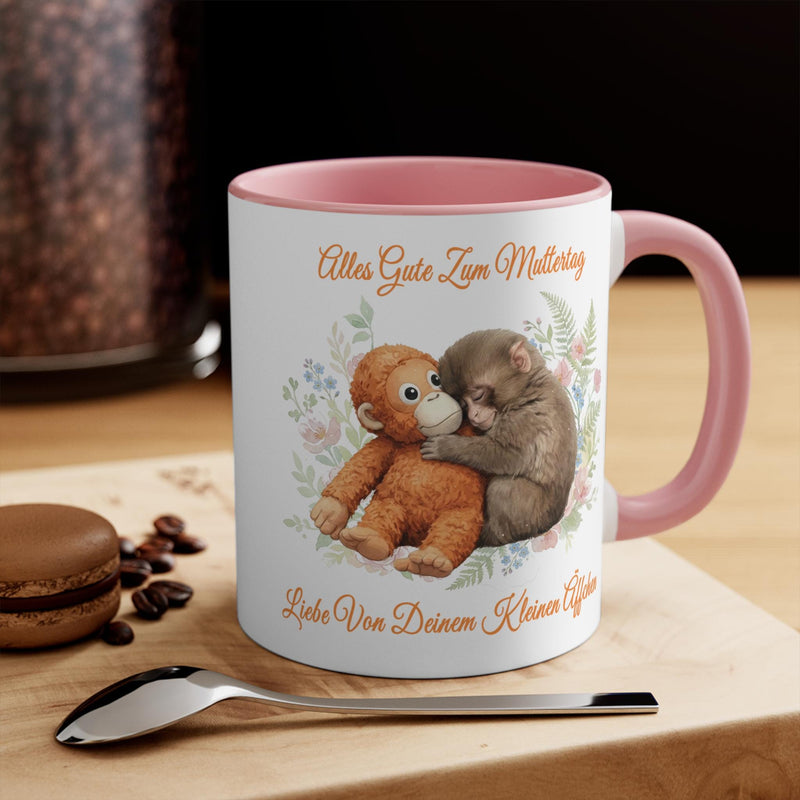 Muttertags-Tasse mit Äffchen Punch the Monkey