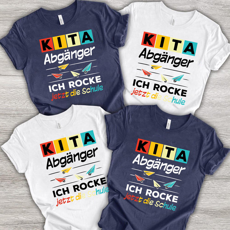 Kita-Abgänger-Shirt „Ich rocke jetzt die Schule“